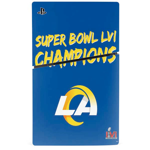 NFL Super Bowl LVI Champions Rams PS5 Slim Digital Edition Console Skin