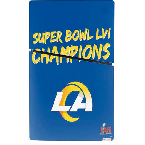 NFL Super Bowl LVI Champions Rams PS5 Slim Digital Edition Console Skin