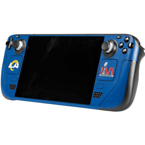 NFL Super Bowl LVI Champions Rams Steam Deck Handheld Gaming Computer OLED Skin