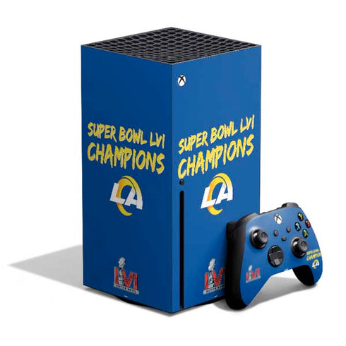 NFL Super Bowl LVI Champions Rams Xbox Series X Bundle Skin
