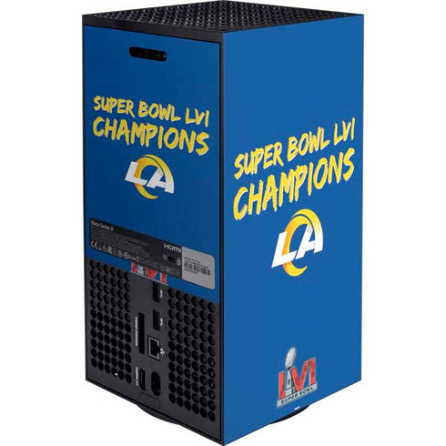 NFL Super Bowl LVI Champions Rams XBox Series X Digital Edition Bundle Skin