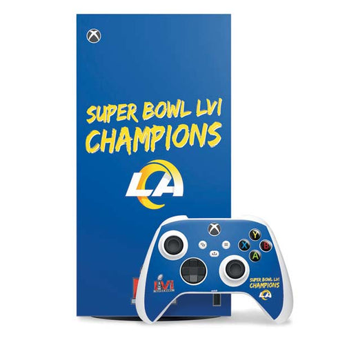 NFL Super Bowl LVI Champions Rams Xbox Series X Skins