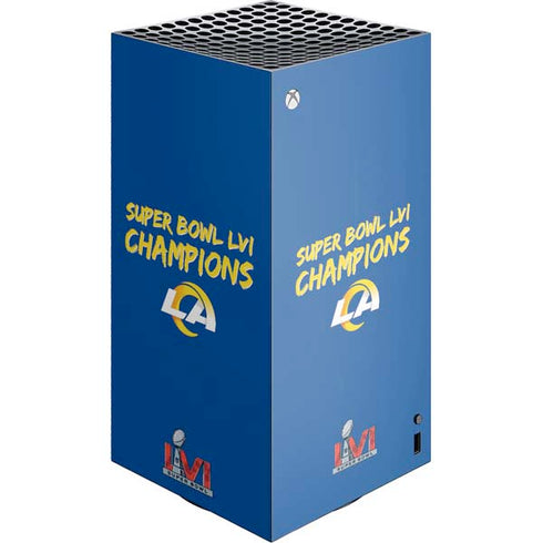 NFL Super Bowl LVI Champions Rams XBox Series X Digital Edition Console Skin