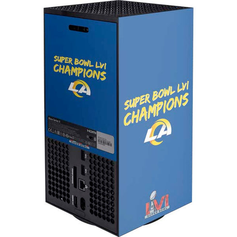 NFL Super Bowl LVI Champions Rams XBox Series X Digital Edition Console Skin