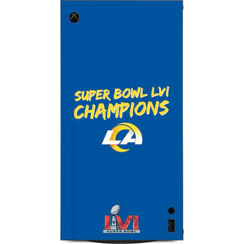 NFL Super Bowl LVI Champions Rams XBox Series X Digital Edition Console Skin