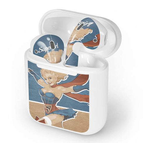 DC Comics Bombshells Supergirl Apple AirPods Skin