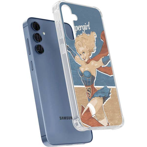 DC Comics Bombshells Supergirl Galaxy A35 5G Clear Case