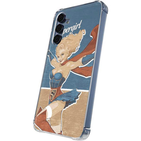 DC Comics Bombshells Supergirl Galaxy A55 5G Clear Case