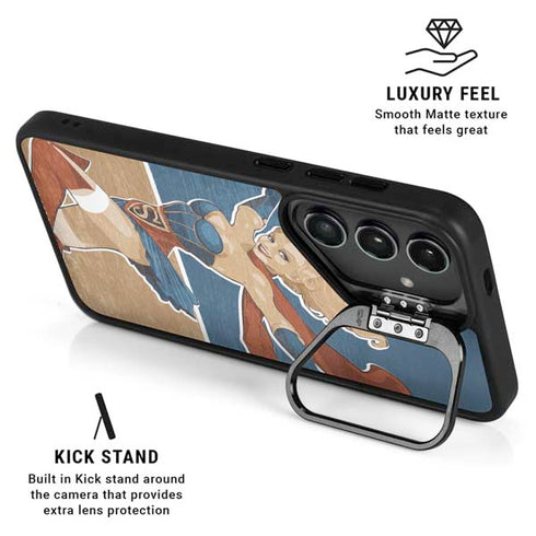 DC Comics Bombshells Supergirl Galaxy S24 FE Kickstand Case