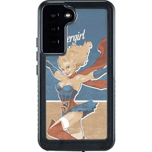 DC Comics Bombshells Supergirl Galaxy S24 Plus Waterproof Case