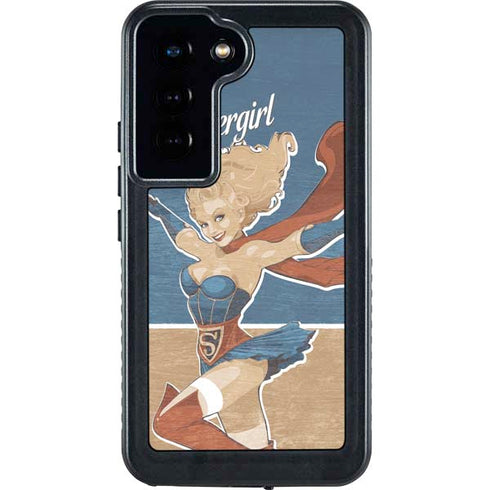 DC Comics Bombshells Supergirl Galaxy S24 Waterproof Case