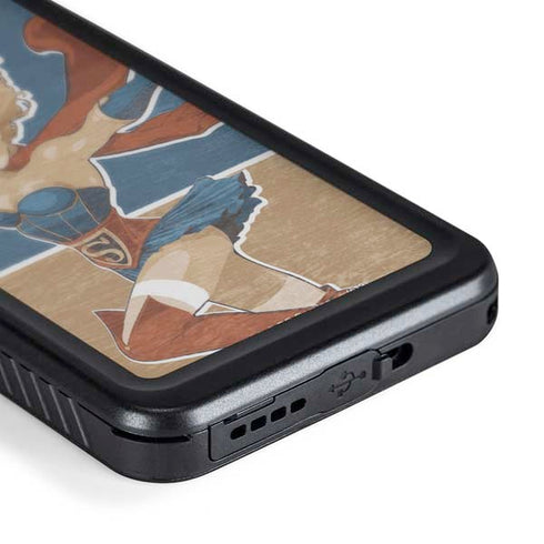 DC Comics Bombshells Supergirl Galaxy S24 Waterproof Case