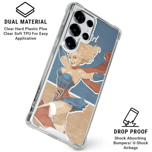DC Comics Bombshells Supergirl Galaxy S25 Ultra Clear Case