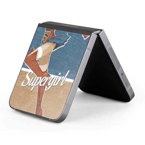 DC Comics Bombshells Supergirl Galaxy Z Flip6 Skin