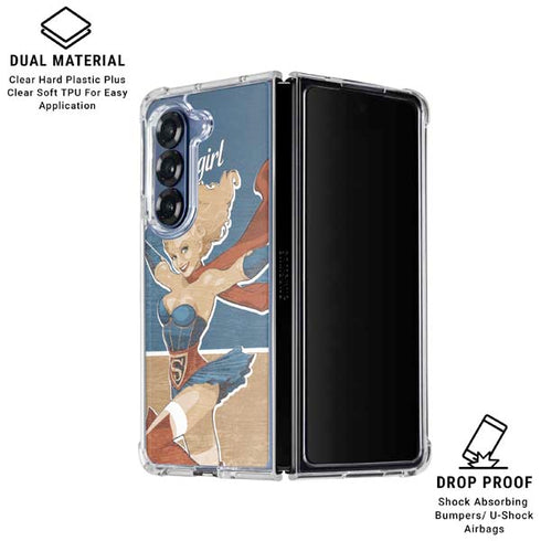 DC Comics Bombshells Supergirl Galaxy Z Fold6 Clear Case