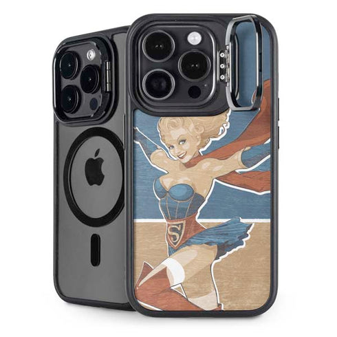 DC Comics Bombshells Supergirl iPhone 14 Pro Kickstand Case