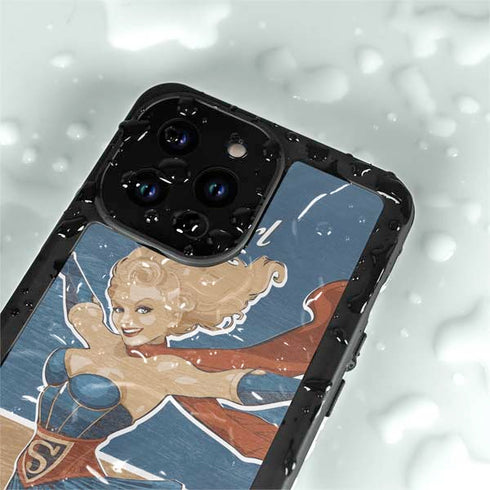 DC Comics Bombshells Supergirl iPhone 15 Pro Waterproof Case