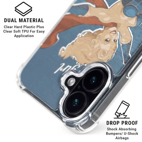 DC Comics Bombshells Supergirl iPhone 16 Clear Case