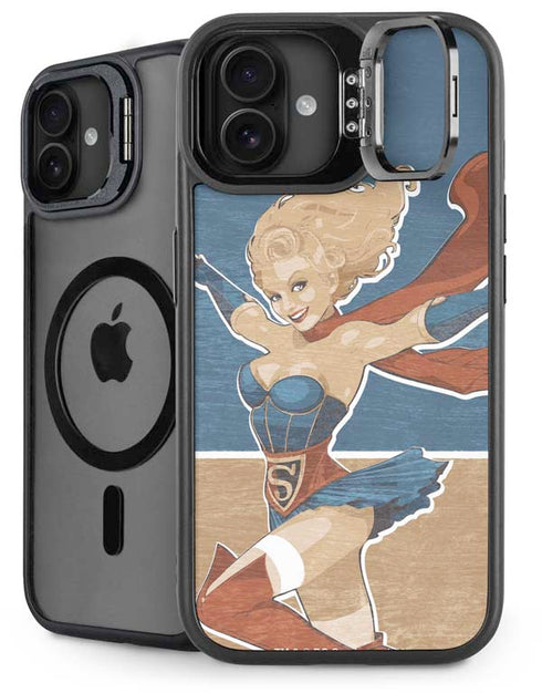 DC Comics Bombshells Supergirl iPhone 16 Kickstand Case