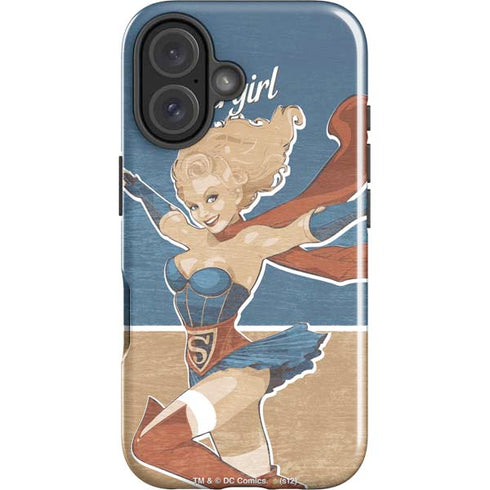 DC Comics Bombshells Supergirl iPhone 16 Plus Impact Case