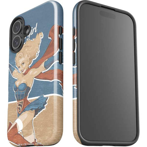 DC Comics Bombshells Supergirl iPhone 16 Plus Impact Case
