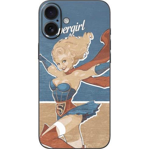 DC Comics Bombshells Supergirl iPhone 16 Plus Skin