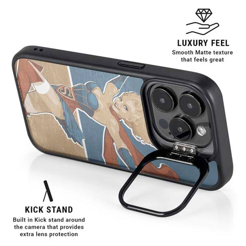 DC Comics Bombshells Supergirl iPhone 16 Pro Max Kickstand Case