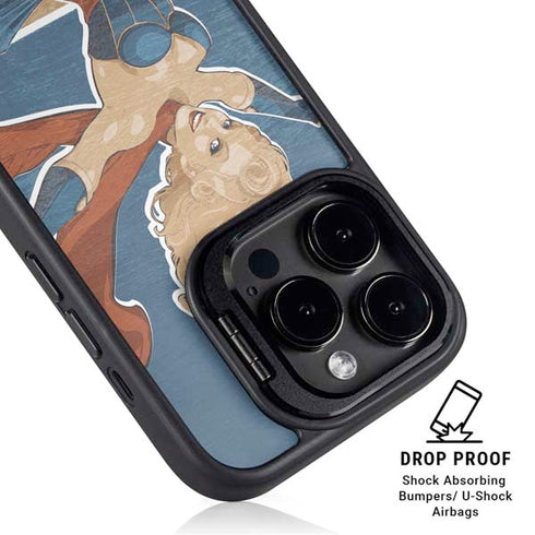 DC Comics Bombshells Supergirl iPhone 16 Pro Max Kickstand Case