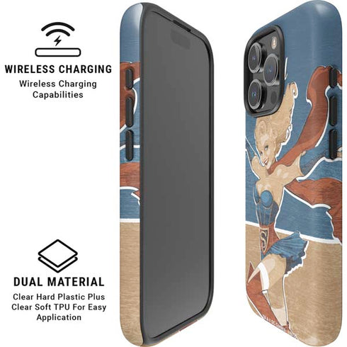 DC Comics Bombshells Supergirl iPhone 16 Pro Max Magsafe Impact Case