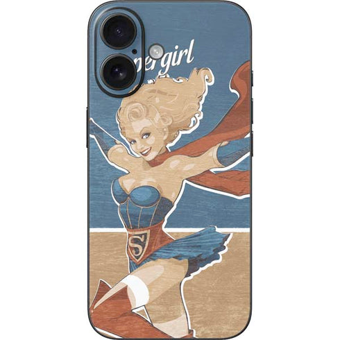 DC Comics Bombshells Supergirl iPhone 16 Skin