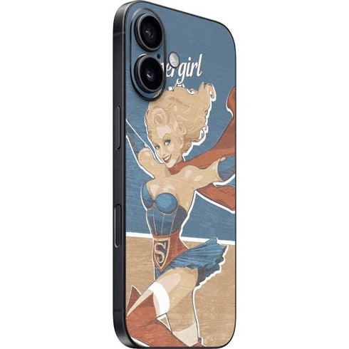 DC Comics Bombshells Supergirl iPhone 16 Skin