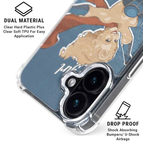 DC Comics Bombshells Supergirl iPhone 17 Clear Case