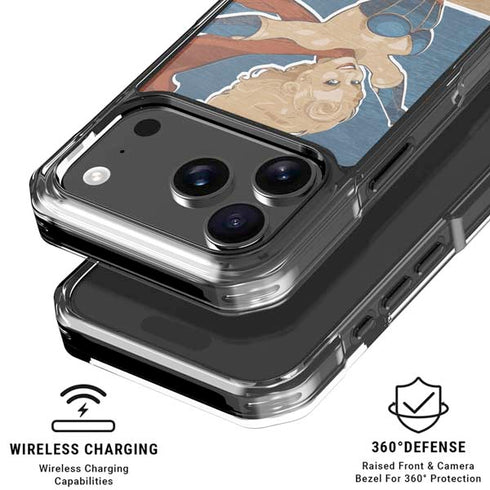 DC Comics Bombshells Supergirl iPhone 18 Pro Clear Case