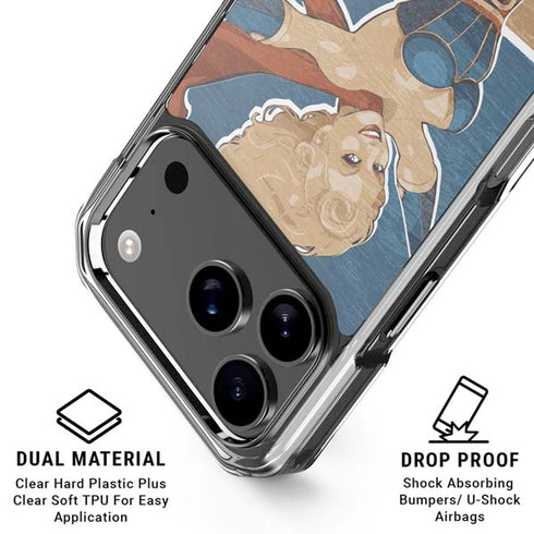 DC Comics Bombshells Supergirl iPhone 18 Pro Clear Case