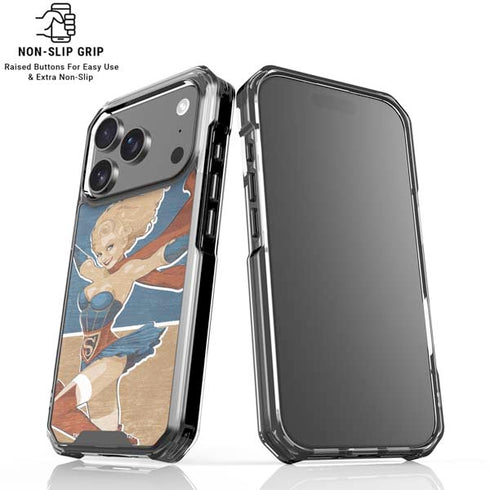 DC Comics Bombshells Supergirl iPhone 18 Pro Clear Case
