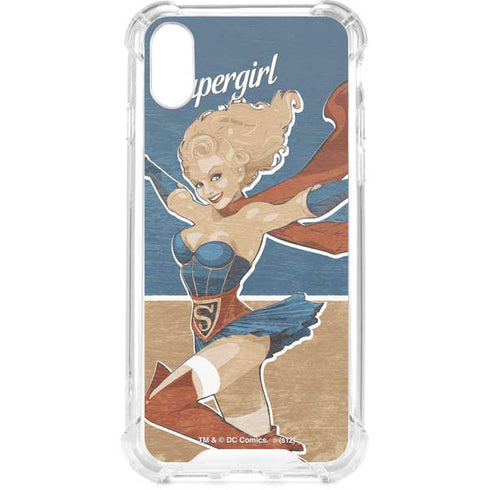 DC Comics Bombshells Supergirl iPhone XS Clear Case