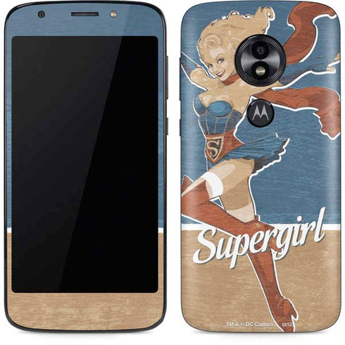 DC Comics Bombshells Supergirl Moto E5 Play Skin