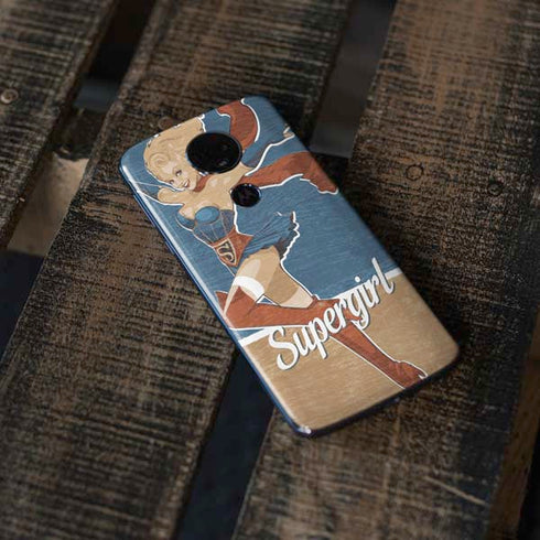 DC Comics Bombshells Supergirl Moto E5 Plus Skin