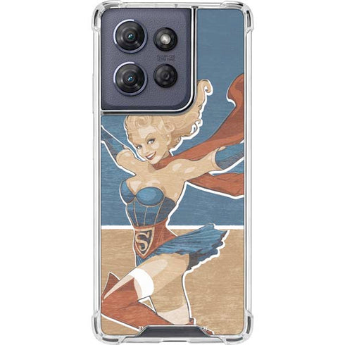 DC Comics Bombshells Supergirl Moto G 5G (2025) Clear Case