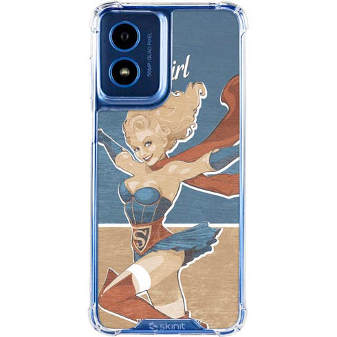 DC Comics Bombshells Supergirl Moto G 5G (2024) Clear Case