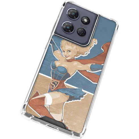 DC Comics Bombshells Supergirl Moto G Stylus 5G (2025) Clear Case