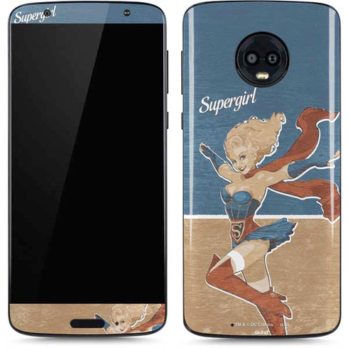 DC Comics Bombshells Supergirl Moto G6 Skin