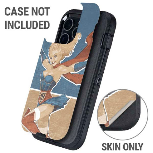 DC Comics Bombshells Supergirl Otterbox Defender iPhone Skin