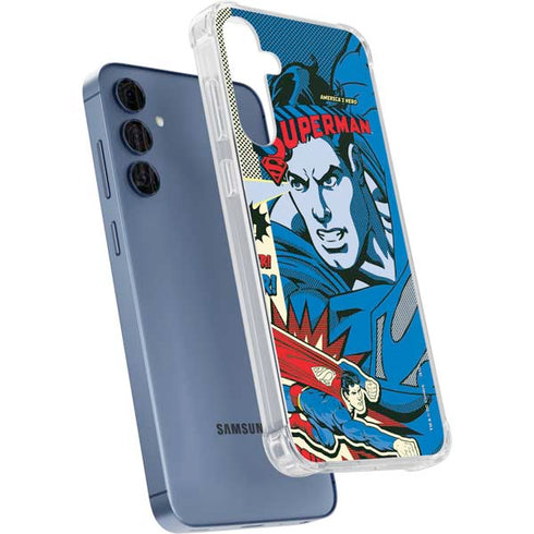 DC Comics Superman America's Hero Galaxy A55 5G Clear Case