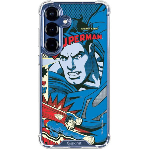 DC Comics Superman America's Hero Galaxy S25 Clear Case