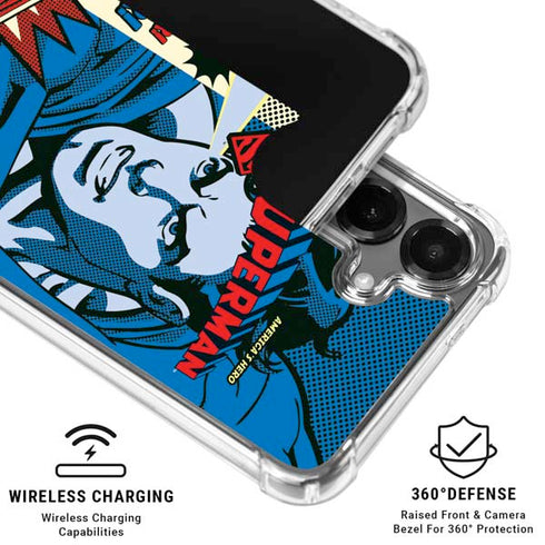 DC Comics Superman America's Hero Galaxy S26 Clear Case