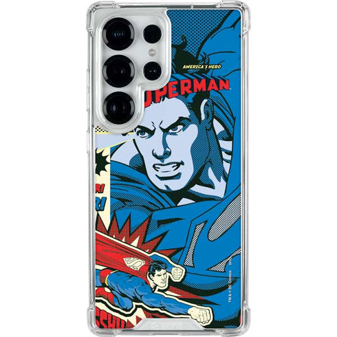 DC Comics Superman America's Hero Galaxy S26 Ultra Clear Case
