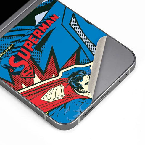 DC Comics Superman America's Hero Galaxy Z Flip6 Skin