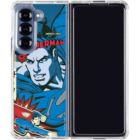DC Comics Superman America's Hero Galaxy Z Fold6 Clear Case