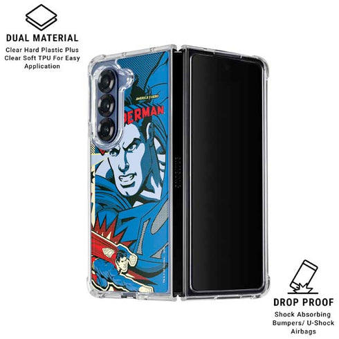 DC Comics Superman America's Hero Galaxy Z Fold6 Clear Case